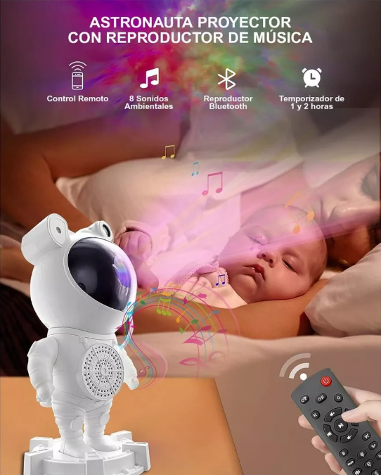 Miniatura 1 de Proyector Astronauta Bluetooth